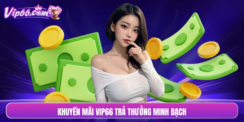 Khuyến mãi VIP66 trả thưởng minh bạch